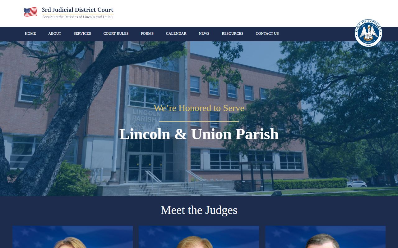 Lincoln Parish court records Third Judicial District Court site