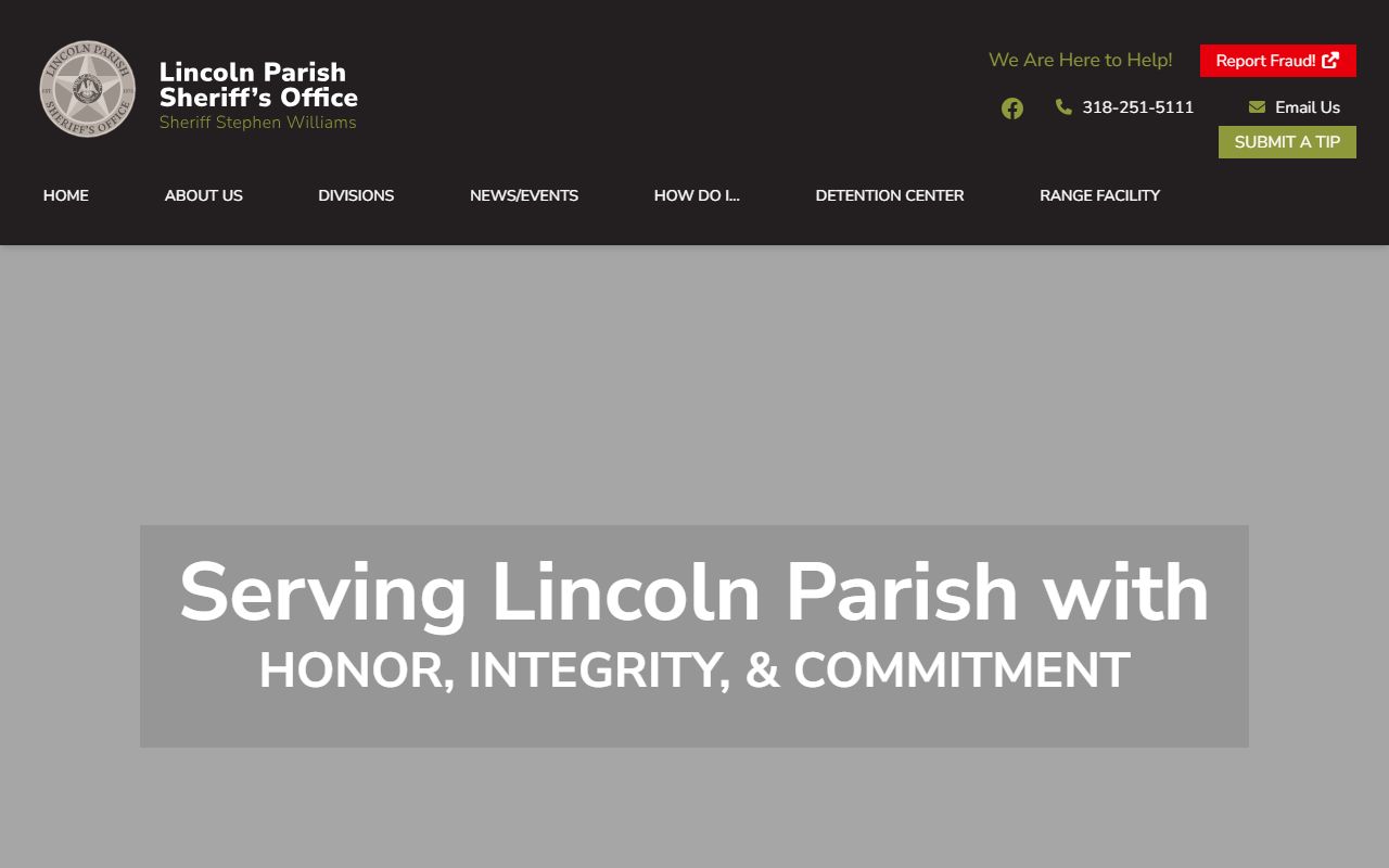 Lincoln Parish court records sheriff records and jail information