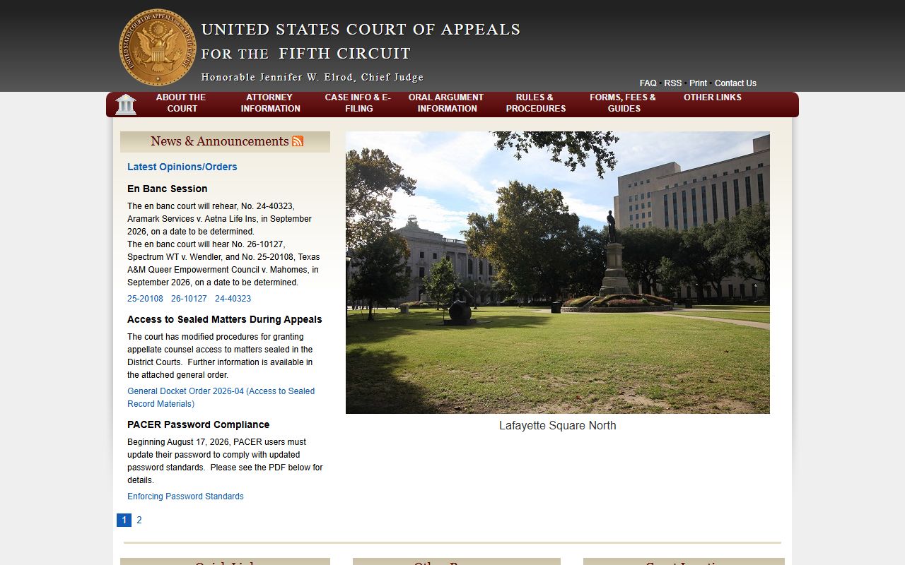 Lincoln Parish court records Fifth Circuit Court of Appeals