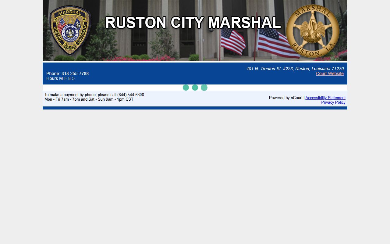 Lincoln Parish County traffic court records nCourt payment portal